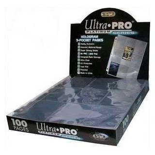 Boite platinum de 100 feuilles ultra pro à 9 cases pour classeur