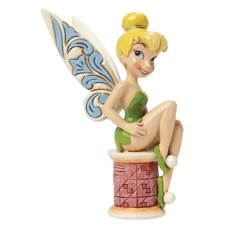 Figurine disney tradition fée clochette sur bobine - tinker bell