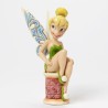 Figurine disney tradition fée clochette sur bobine - tinker bell