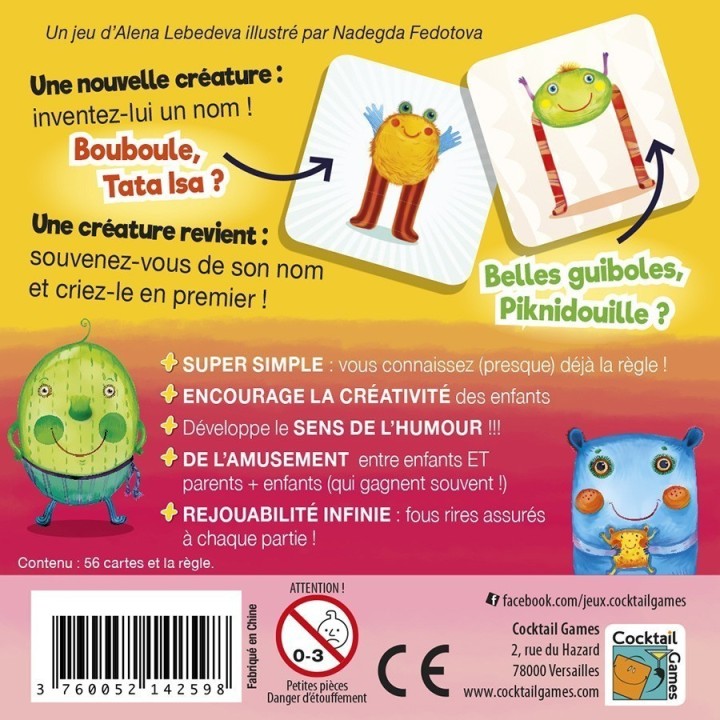 Jeux de société - Face de Bouc