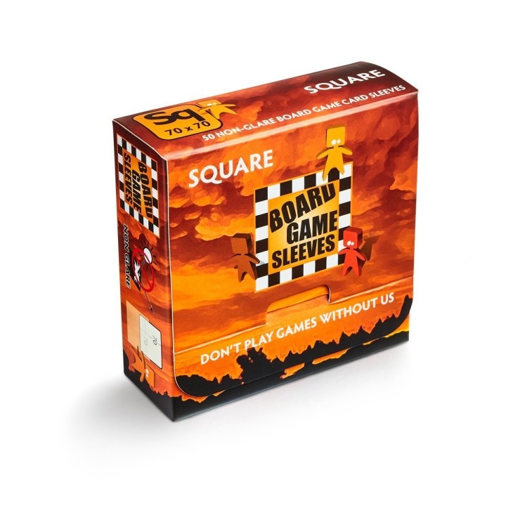 Board Game Sleeves 50 pochettes Antireflet Square 70 x 70 mm