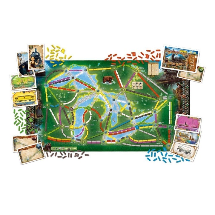 Jeux de société - Les Aventuriers du Rail Autour du Monde