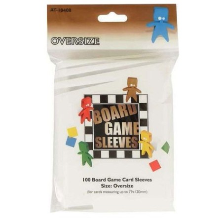 Board Game Sleeves 100 pochettes Oversized 82 x 120 mm