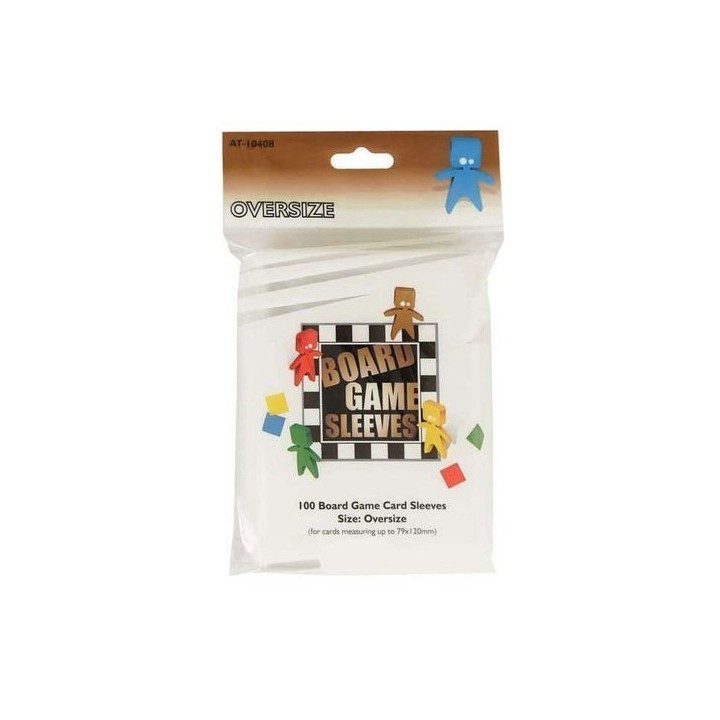Board Game Sleeves 100 pochettes Oversized 82 x 120 mm