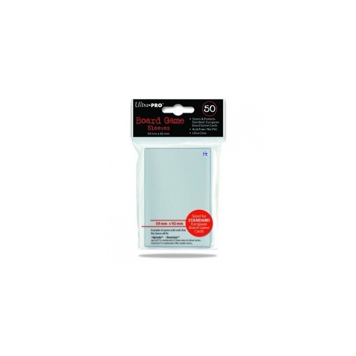 Board Game UP Sleeves 50 pochettes Euro Standard 59 x 92 mm