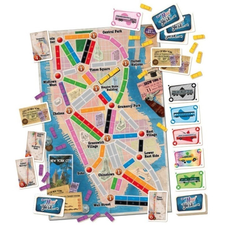 Précommande : Jeux de société - Les Aventuriers du Rail New York 22/06/18