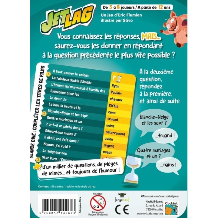 Jeux de société - Jet Lag