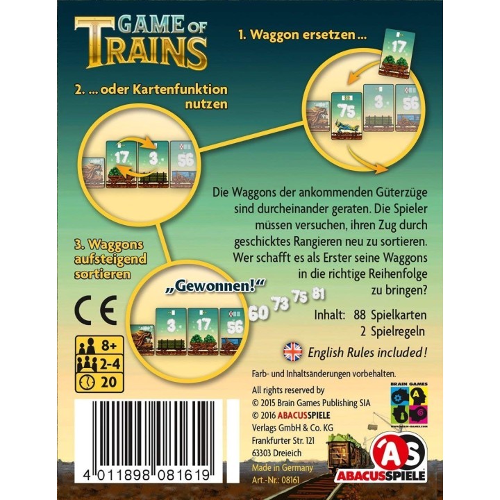 Jeux de société - Game of Trains
