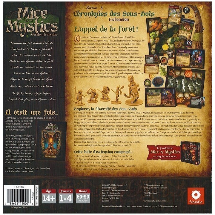 Jeux de société - Mice & Mystics ext. Chroniques des Sous Bois