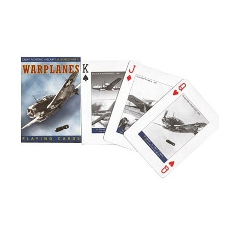 Jeux de société - Jeu 54 cartes illustrés Warplanes