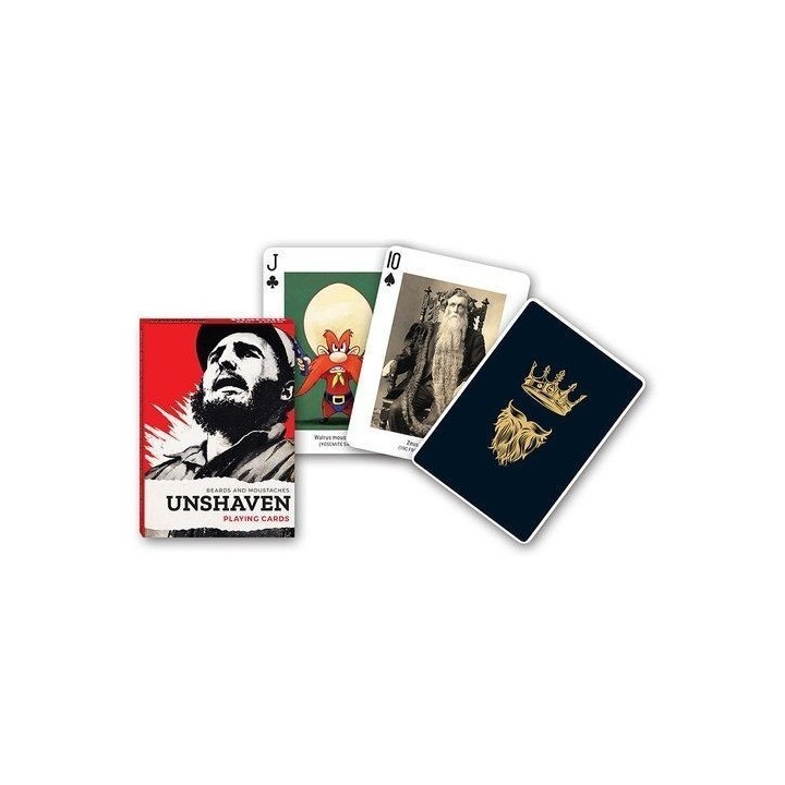 Jeu de cartes Piatnik de 54 cartes illustrés Unshaven