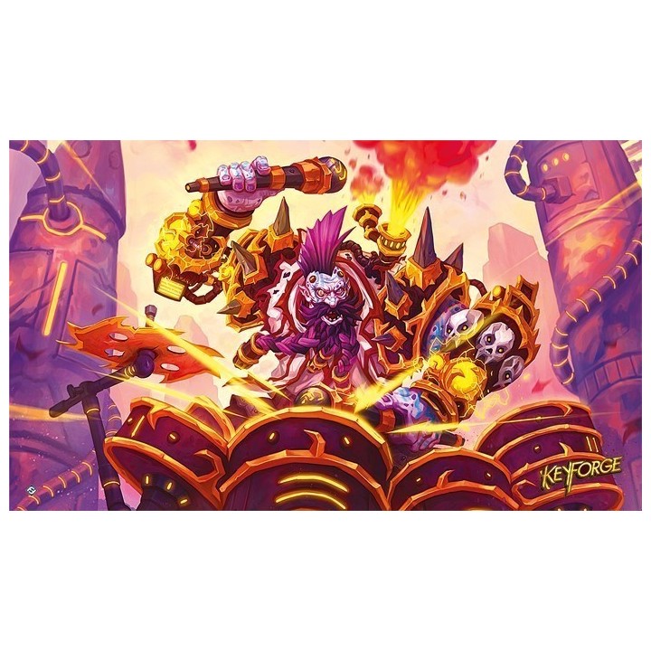 Tapis de jeu illustré Keyforge - Drummernaut