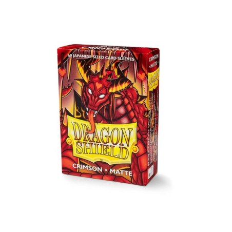 Protège-cartes Dragon Shield - 60 Japanese Sleeves Matte Crimson -Elohaen