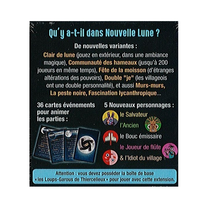 Jeux de société - Les Loups-Garous de Thiercelieux -Extension Nouvelle Lune