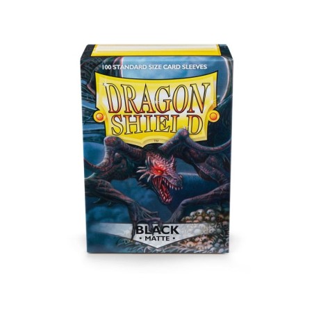 Protège-cartes Dragon Shield - 100 Standard Sleeves Classic Black