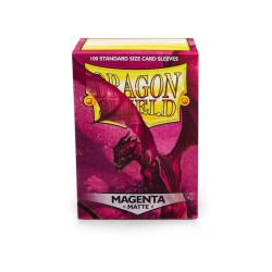 Protège-cartes Dragon Shield - 100 Standard Sleeves Matte Magenta - Fuchsin