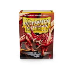 Protège-cartes Dragon Shield - 100 Standard Sleeves Matte Ruby - Rubis