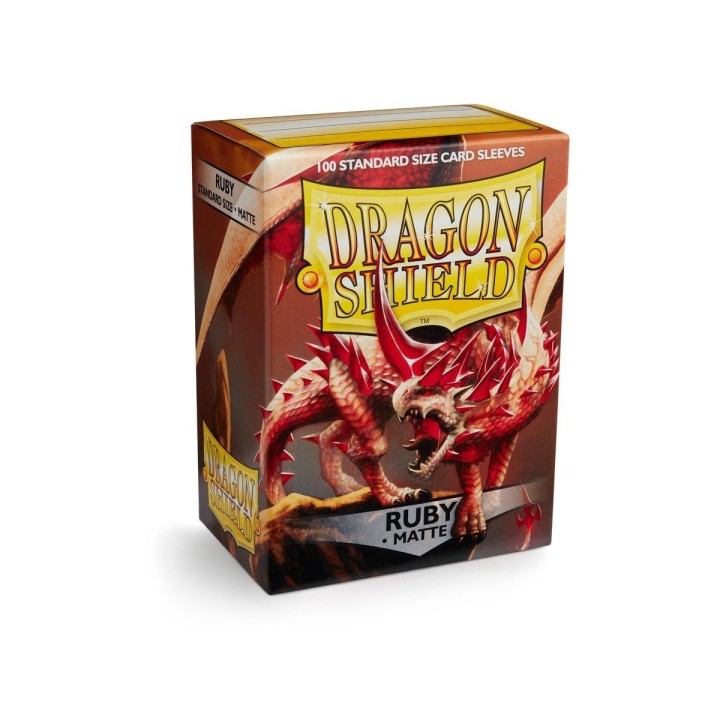Protège-cartes Dragon Shield - 100 Standard Sleeves Matte Ruby - Rubis
