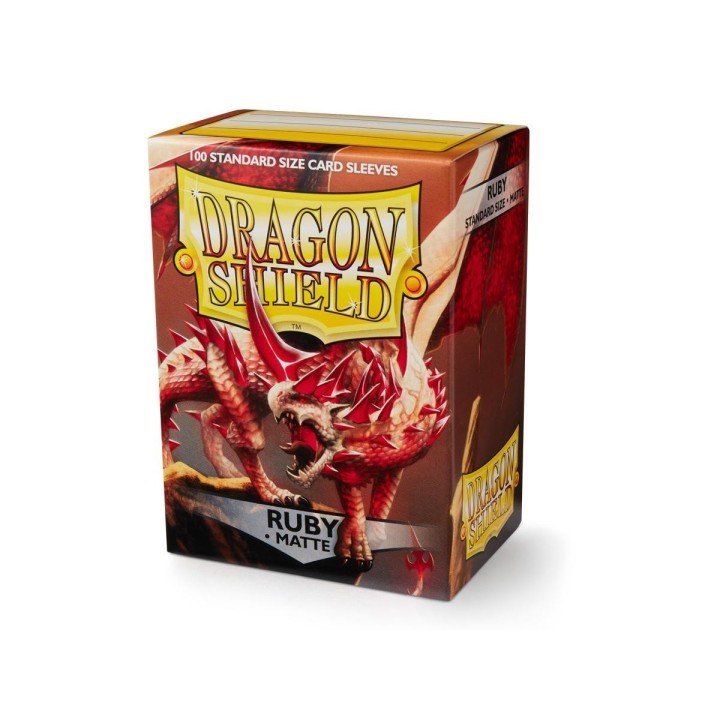 Protège-cartes Dragon Shield - 100 Standard Sleeves Matte Ruby - Rubis
