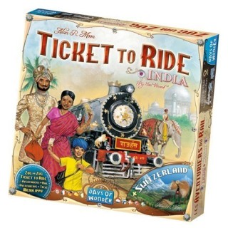 Jeux de société - Les Aventuriers du Rail - Extension : Inde & Suisse