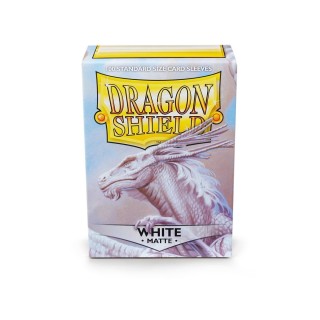 Protège-cartes Dragon Shield - 100 Standard Sleeves Matte White