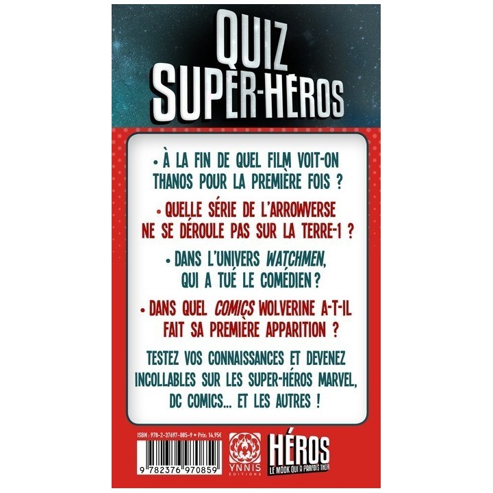 Jeux de société - Quiz Super Heros