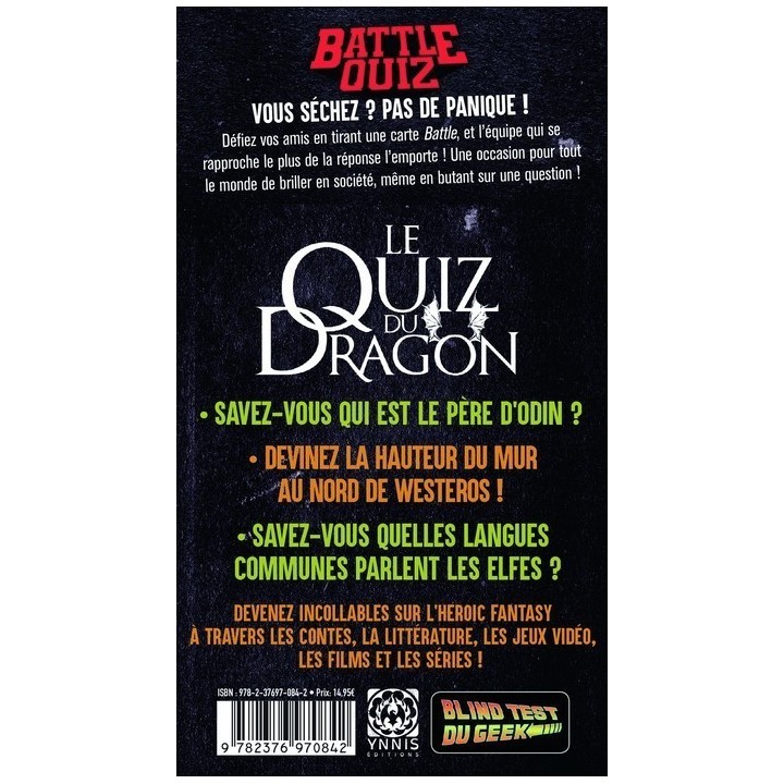 Jeux de société - Battle Quiz : Le Quiz du Dragon