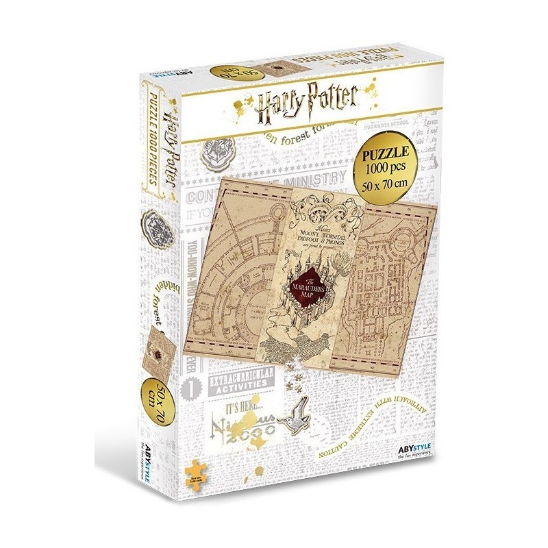 Puzzle : Harry Potter - Carte du Maraudeur Puzzle : Harry Potter - Carte du Maraudeur
