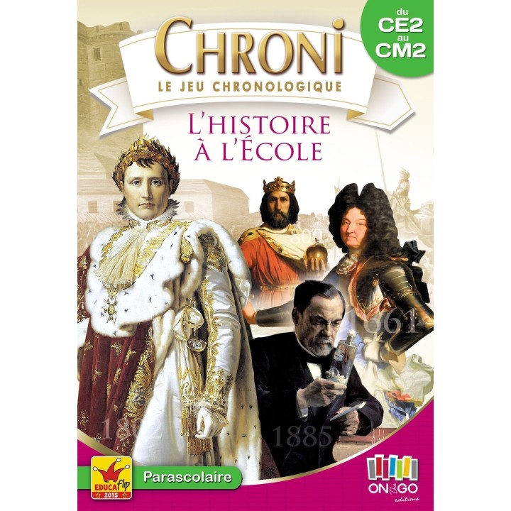 Jeux de société -  Chroni le jeu chronologique : L'Histoire à l'École