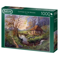 Puzzle Jumbo Falcon : Cottage in the Woods - 1000 Pièces