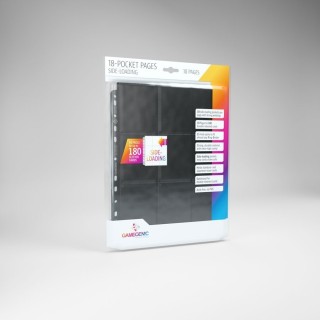 Feuilles classeur Gamegenic Sideloading 18-Pocket Pages par lot de 10