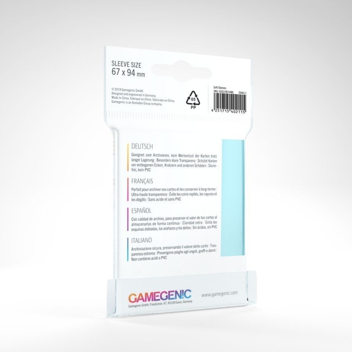 Protège-cartes Gamegenic Soft Sleeves
