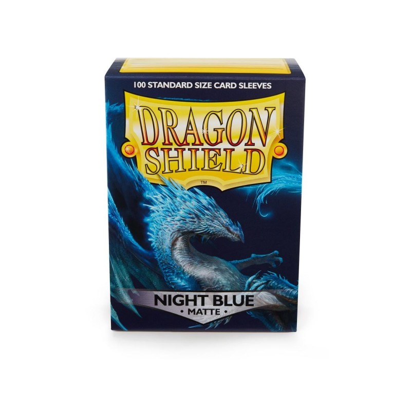 Protège-cartes Dragon Shield - 100 Standard Sleeves Matte Night Blue - Botan