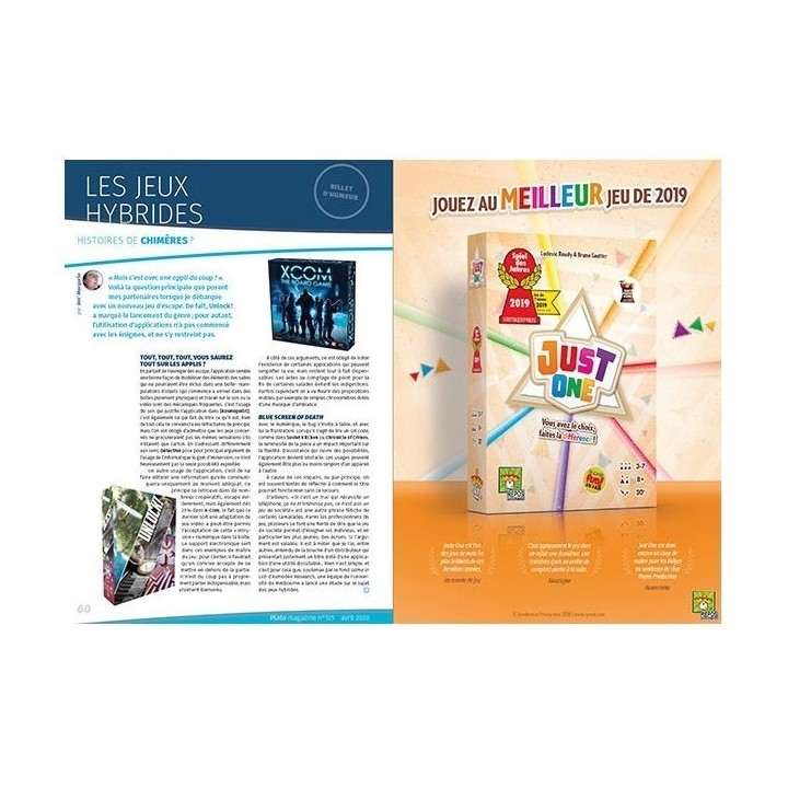 Plato N° 125 - Le Magazine des jeux de Société Modernes