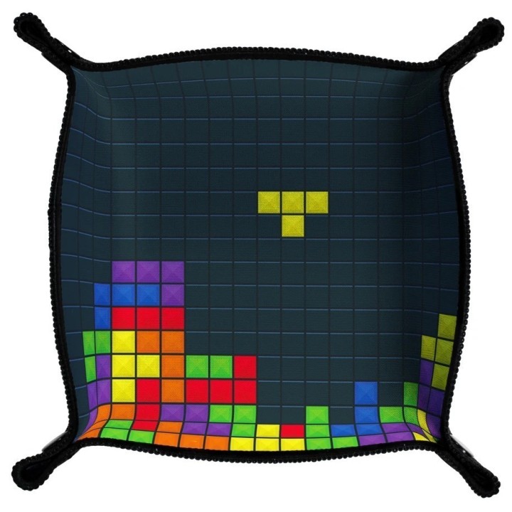 Piste de Dés Néoprene Dice Tray : Retro Tetris