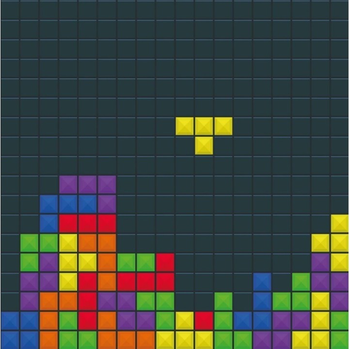 Piste de Dés Néoprene Dice Tray : Retro Tetris