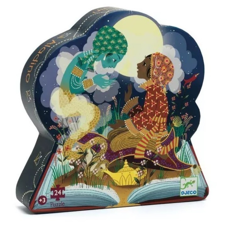 Puzzle Djeco silhouette - Aladdin - 24 pièces