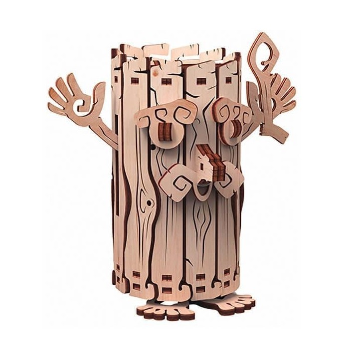 Puzzle Mr Playwood - Tirelire Esprit de la Fôret mobile en bois