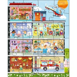 Puzzle HABA - Mon petit hôpital - 3 x 24 Pièces