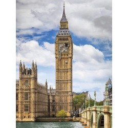 Puzzle Ravensburger : Drôle de chat sur Big Ben - 1500 Pièces