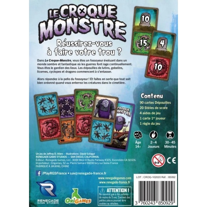 Jeux de société - Le Croque Monstre