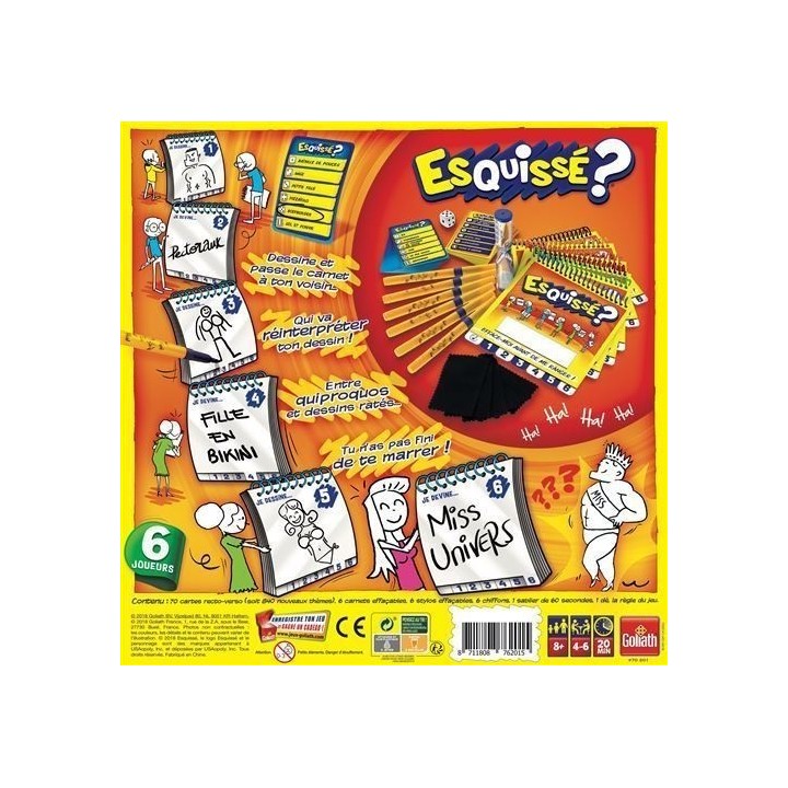 Jeux de société - Esquissé ? 6 Joueurs