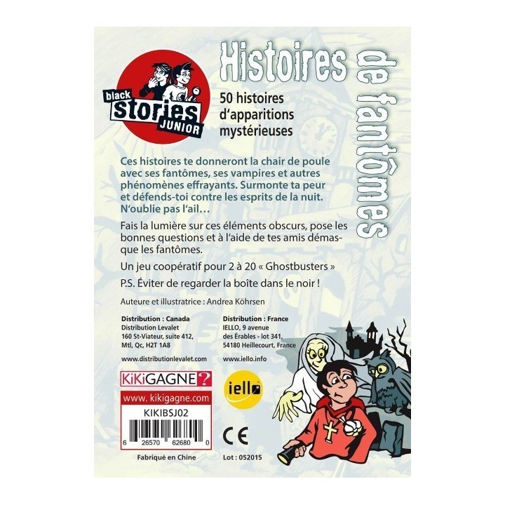 Jeux de société - Black Stories Junior - Histoires de Fantomes