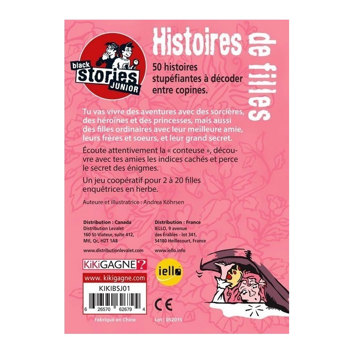 Jeux de société - Black Stories Junior - Histoires de Filles