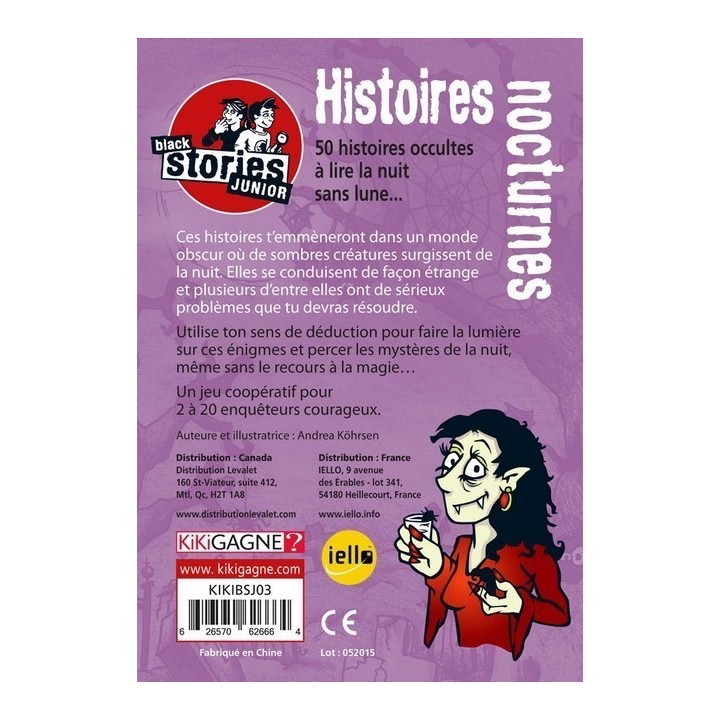 Jeux de société - Black Stories Junior - Histoires Nocturnes