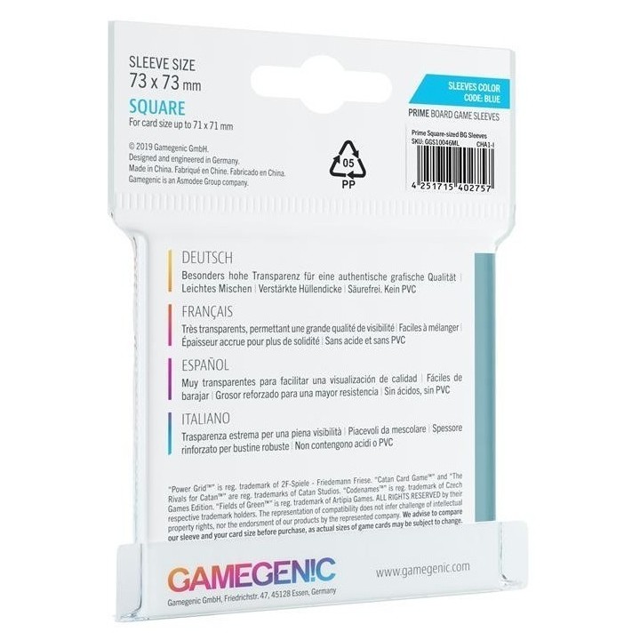 Gamegenic Sleeves 50 pochettes Square 73 x 73 mm - Codenames