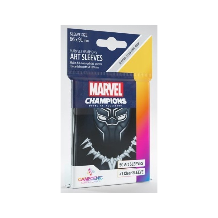 Gamegenic Marvel Champions Art Sleeves - Black Panther