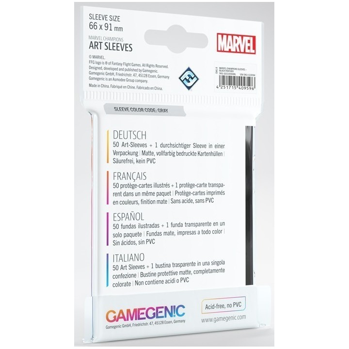 Gamegenic Marvel Champions Art Sleeves - Black Panther