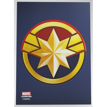 Gamegenic Marvel Champions Art Sleeves - Captain Marvel