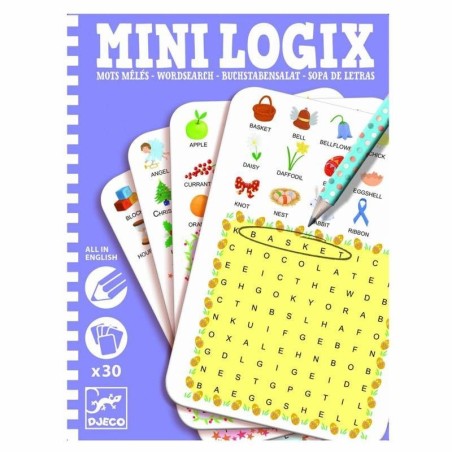 Jeux de société - Mini-Logix : Mots Mêlés anglais